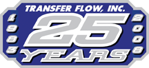 Transfer Flow Inc 25 years logo